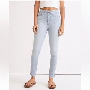 Madewell 10" High-Rise Skinny Jeans in Longton Wash